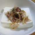 daikanon's cooksnap of when they made ♬　長ネギの梅肉和え　冷奴　♪.