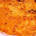 Spain's cooksnap of when they made ミートソース缶で★おからとポテトのお焼き.