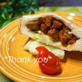 bobitin's cooksnap of when they made メンチ風？ハンバーグサンド.