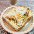 バカリャウ's cooksnap of when they made きんぴらベーコンチーズトースト☆.