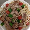 のんびりたいちくん's cooksnap of when they made トマト・オクラ・豚バラ肉の焼肉のたれ炒め.