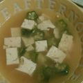 chichie55's cooksnap of when they made * オクラとお豆腐の和風スープ *.