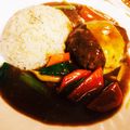 なかねっさ's cooksnap of when they made カレー煮込みハンバーグ&焼き野菜.
