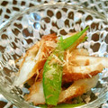みーちゃん１０'s cooksnap of when they made 竹輪と絹さやの明太子鰹節和え.
