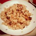 gokyu's cooksnap of when they made ベーコンと舞茸のバター醤油ピラフ.