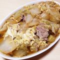 らむ（・×・）'s cooksnap of when they made 白菜と豚肉の卵とじ.