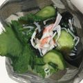 kumasako's cooksnap of when they made 子供もパクパク！きゅうりとワカメの酢の物.