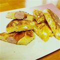 yuzuyou15's cooksnap of when they made お餅入りプチホットケーキ♡.