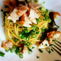 ぶらんち's cooksnap of when they made 簡単・鮭としめじの和風パスタ.