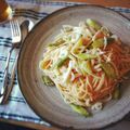 こびぃ。's cooksnap of when they made ルクエでも☆明太イカアスパラパスタ☆.