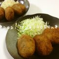 papikun's cooksnap of when they made 香りと旨み抜群♫鶏ごぼうコロッケ.