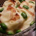 saya＊yui's cooksnap of when they made 簡単おつまみ★枝豆はんぺんのマヨチー焼.