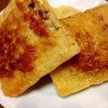 khahh's cooksnap of when they made 春キャベツと鶏ひき肉の油揚げ包み焼き.