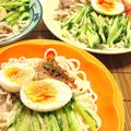 りぃ♬＊'s cooksnap of when they made キムチのっけ冷やしうどん.