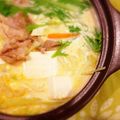 ねこくま食堂のネタ帳's cooksnap of when they made *豆乳＋豆腐 のなんちゃって豆乳鍋スープ.