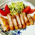 ちょろんぺ's cooksnap of when they made トンカツ屋さんの仕込みのローストンカツ.