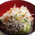 ちびぷー's cooksnap of when they made 簡単！ランチにも〜しらすと桜海老の丼.