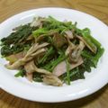 オキミン's cooksnap of when they made ほうれん草と舞茸のバター醤油炒め♡.