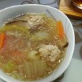 りょうまママ's cooksnap of when they made めちゃうま！鶏団子と春雨のスープ煮.