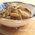 矢切のねぎちゃん's cooksnap of when they made ごぼうと豚肉の味噌煮.