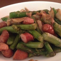 ※Kei's cooksnap of when they made アスパラとウインナーのバターしょうゆ炒め.