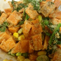 ※Kei's cooksnap of when they made さつまいもとほうれん草のお花畑サラダ☆.