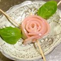 めがねりんご's cooksnap of when they made 母の日娘が作ったバラかまぼこプレゼント.