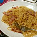 まいちー☆★'s cooksnap of when they made ベーコンのぺペロンチーノ.