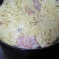 sakuー＜朔＞ー☆'s cooksnap of when they made とろけるチーズで！もっと濃厚カルボナーラ.
