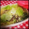 bowwow's cooksnap of when they made 簡単♪舞茸とキャベツの柚子胡椒パスタ.