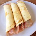 Akirakong's cooksnap of when they made じゃがいもクレープの生ハム巻き.