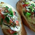 みっくママ's cooksnap of when they made トマトとしらすと塩昆布の大葉風味トースト.