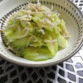 qyulove's cooksnap of when they made セロリとしらすのニンニク炒め.