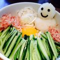 ジャンキーくん's cooksnap of when they made 梅と納豆と大根おろしの冷やしうどん.