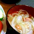 kam嫁's cooksnap of when they made たまねぎとウィンナーのコンソメスープ.