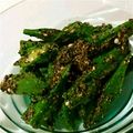 ピヨあき's cooksnap of when they made ＊めんつゆで＊オクラの胡麻和え＊.