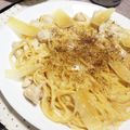 ゆいたん430's cooksnap of when they made 粉チーズでコクＵＰ！牛乳でクリームパスタ.