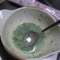 *suzuko*'s cooksnap of when they made ★離乳食★【初期】小松菜のミルクのばし.