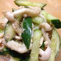 ほがら's cooksnap of when they made あと一品！　５分できのこきゅうり☆.