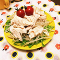 もりぴっぴ's cooksnap of when they made 病みつき★しっとりささみと水菜のサラダ.