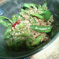 ドンユキ's cooksnap of when they made 万願寺とうがらしとじゃこの金平.