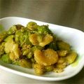Taki2013's cooksnap of when they made そら豆のチーズバジル炒め.
