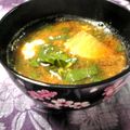 ふっち's cooksnap of when they made 具沢山味噌汁<<小松菜と大根と卵>>.