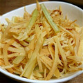hitomiria's cooksnap of when they made じゃがいもとセロリの醤油マヨ炒め.
