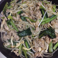 ひなちゃん2号's cooksnap of when they made 放ったらかしで簡単～小松菜豚の中華炒め.