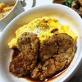 ricomimi's cooksnap of when they made デミグラスソースのオムライス.