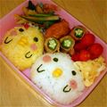 よこう's cooksnap of when they made 幼稚園 お弁当 キャラ弁♡ひよこにわとり.