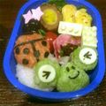 ｋ3258☆'s cooksnap of when they made お手軽緑キャラのお弁当♪～カエル君～.