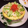 たまごの's cooksnap of when they made ★クリスマス★押し寿司ケーキ✿.