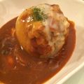 のんののはちみつ's cooksnap of when they made 丸ごと玉ねぎのひき肉詰めデミグラス煮込み.
